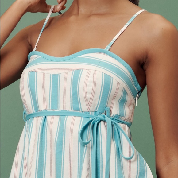 Anthropologie Maeve Babydoll Linen Romper NWT - Picture 4 of 6